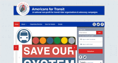 Desktop Screenshot of americansfortransit.org