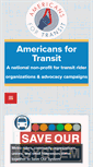 Mobile Screenshot of americansfortransit.org